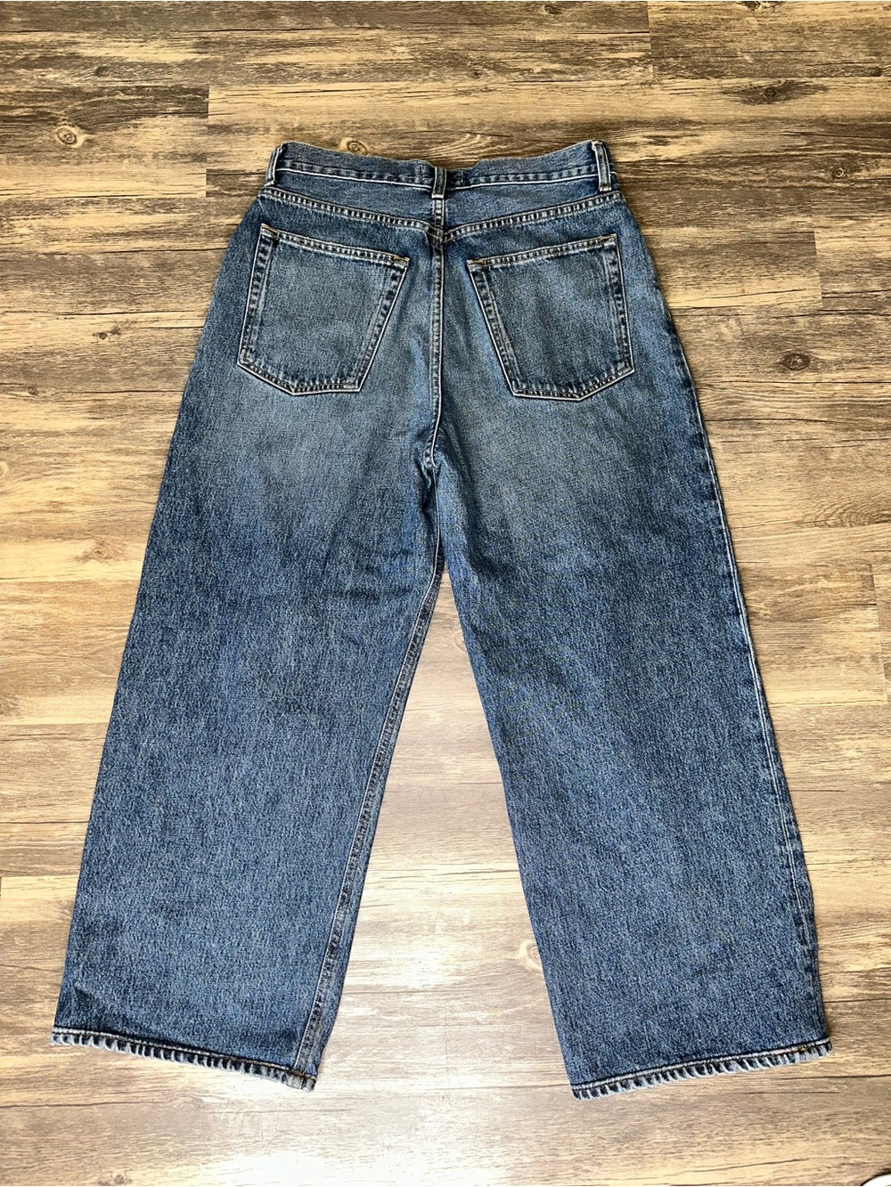 AGOLDE Women’s Size 29 Benton Wash High Rise Barrel Leg Jeans Made in USA Denim - Picture 4 of 5